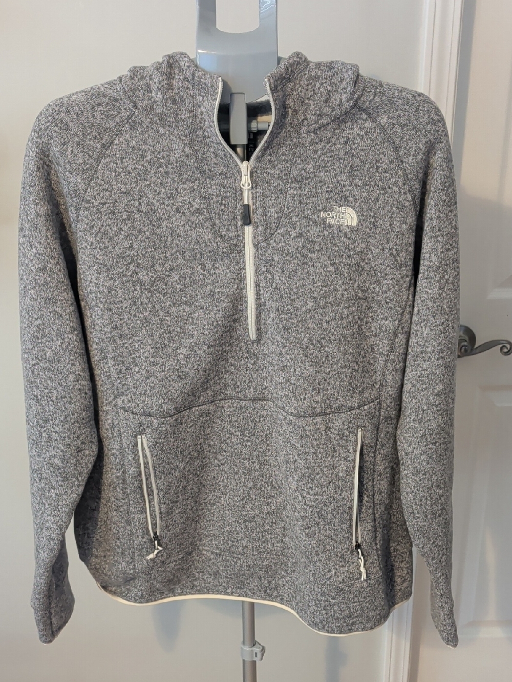The North Face Women’s Gray Zip-Up Hooded Pullover